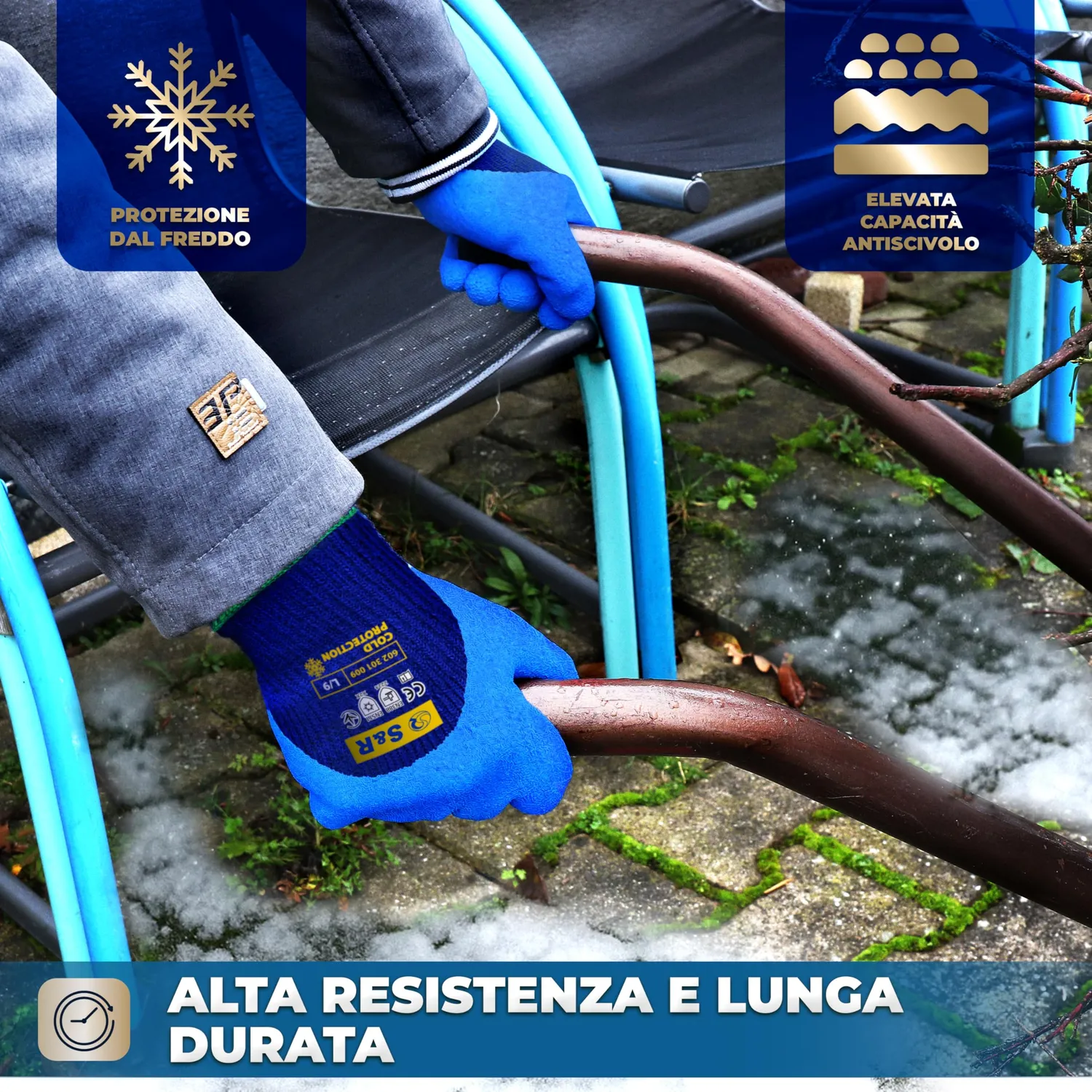 S&R guanti da lavoro invernali termici L/9 2 paia