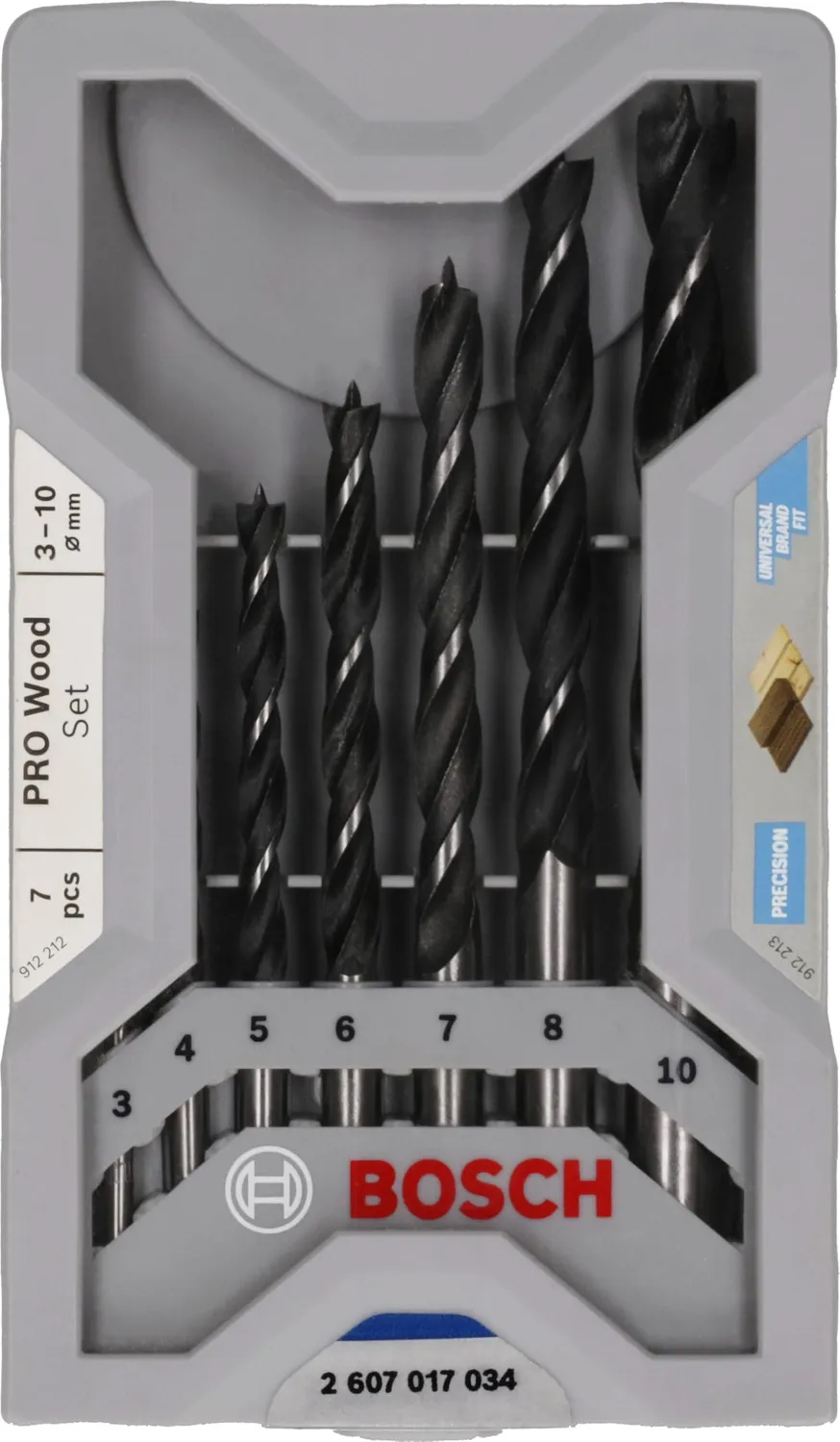 Bosch Expert Mini X-Line 3-10 mm Punte Legno 7 Pezzi