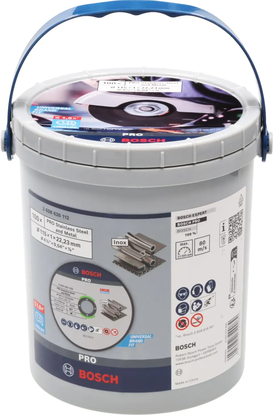 Bosch Expert Pro dischi taglio inox 115 mm 100 pezzi