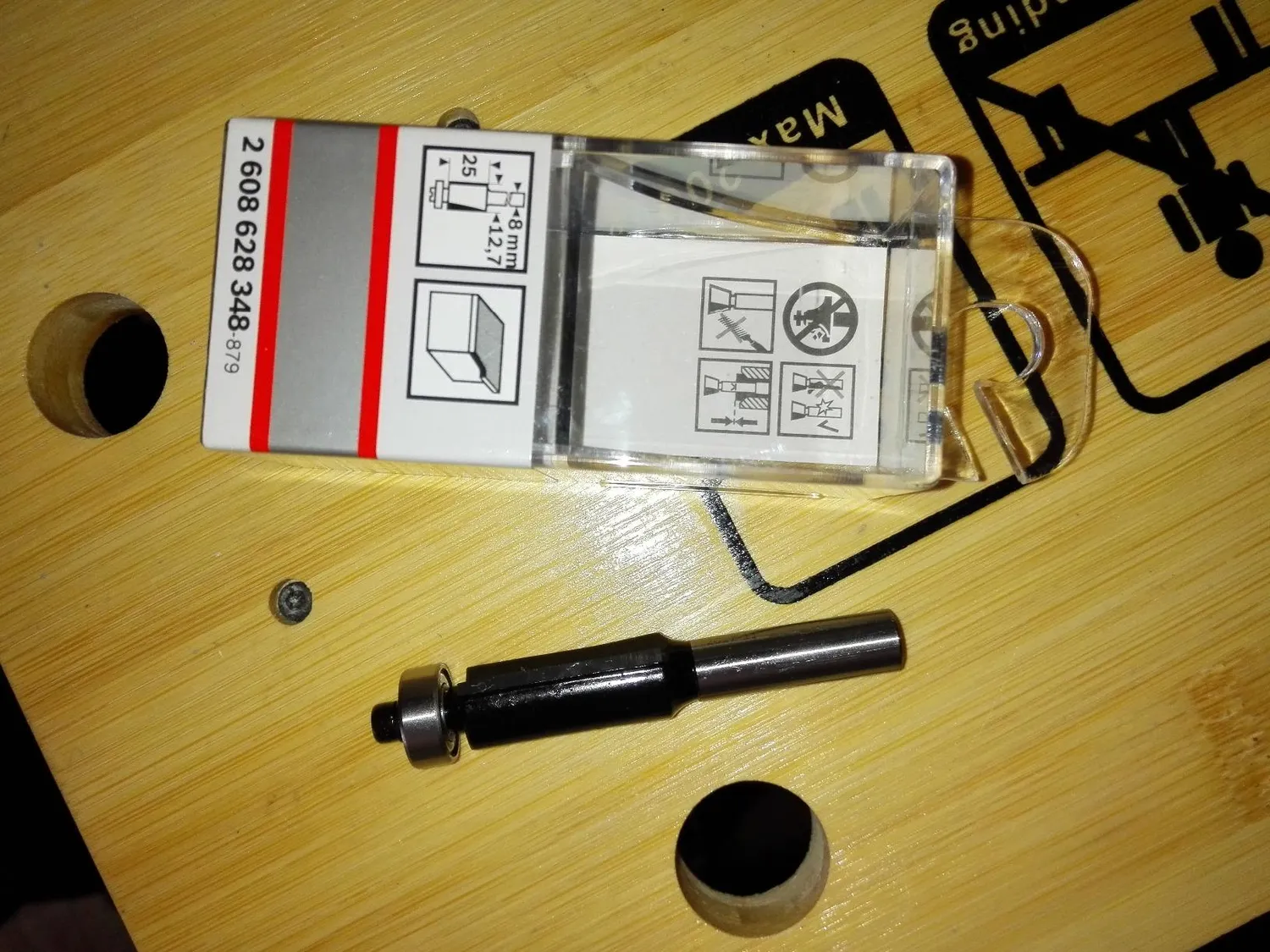 Bosch 2608628348 fresa per rifilare legno metallo duro