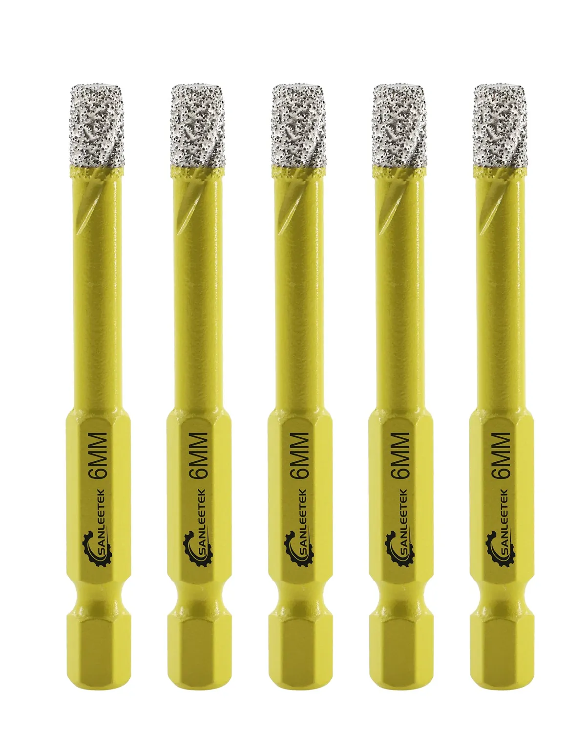 Sanleetek Set punte diamantate 6-12 mm gres marmo 5 pezzi