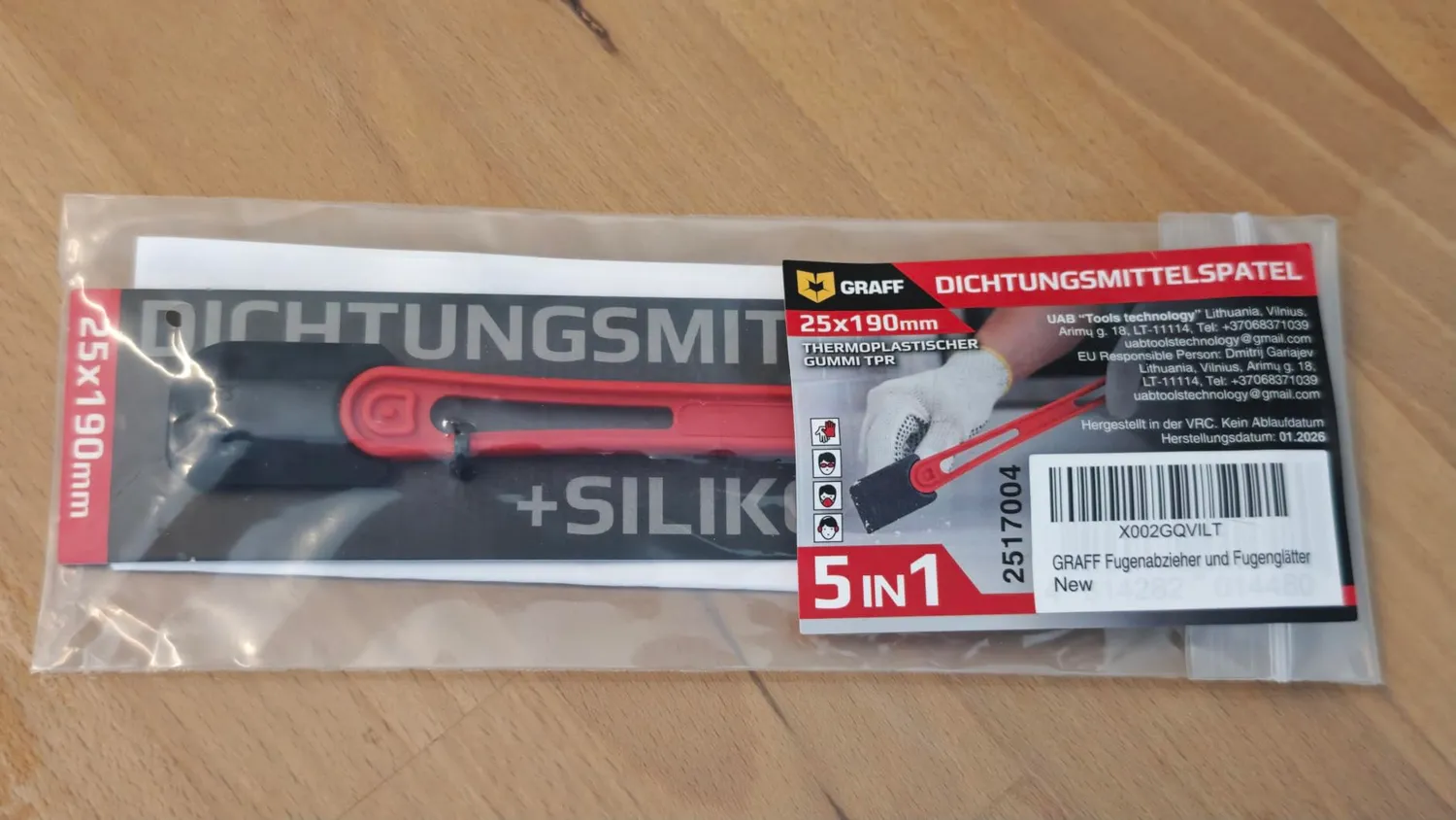 Graff Set Liscia Fughe 5 in 1 Silicone 6-12 mm