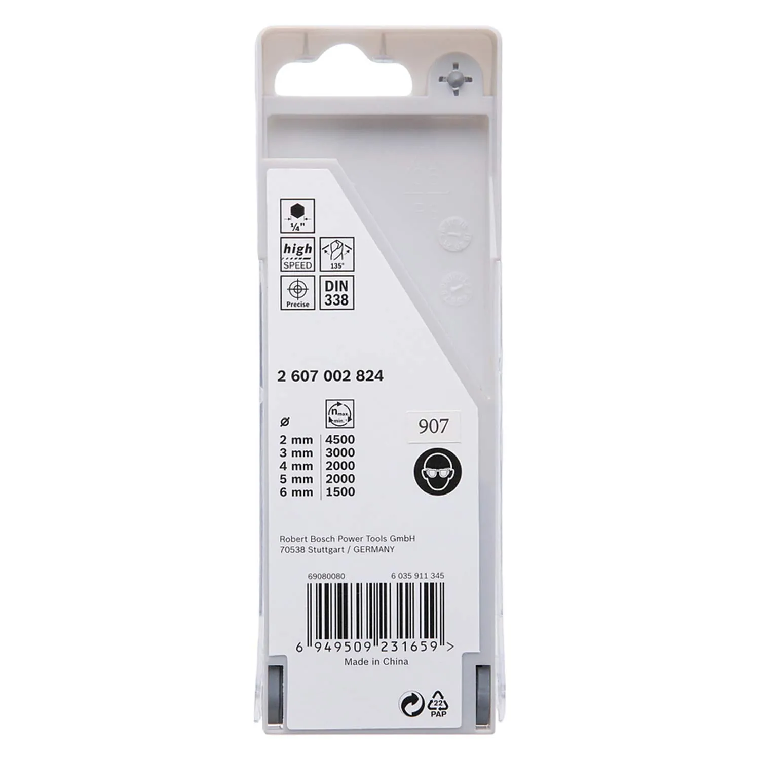 Bosch Expert PointTeQ 2607002824 punte trapano 2-6 mm 5pz metallo