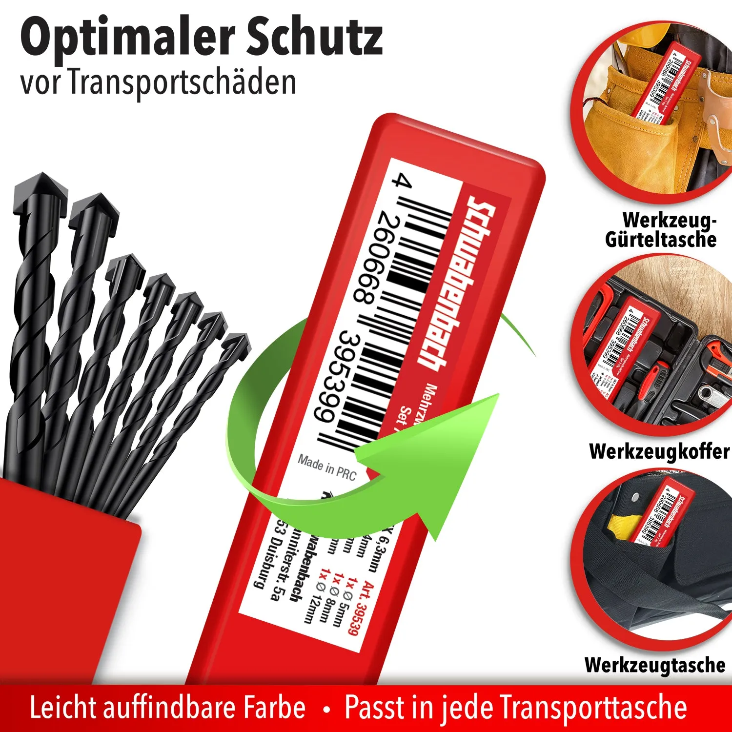 Schwabenbach set punte multiuso 4-12 mm 7 pz esagonale