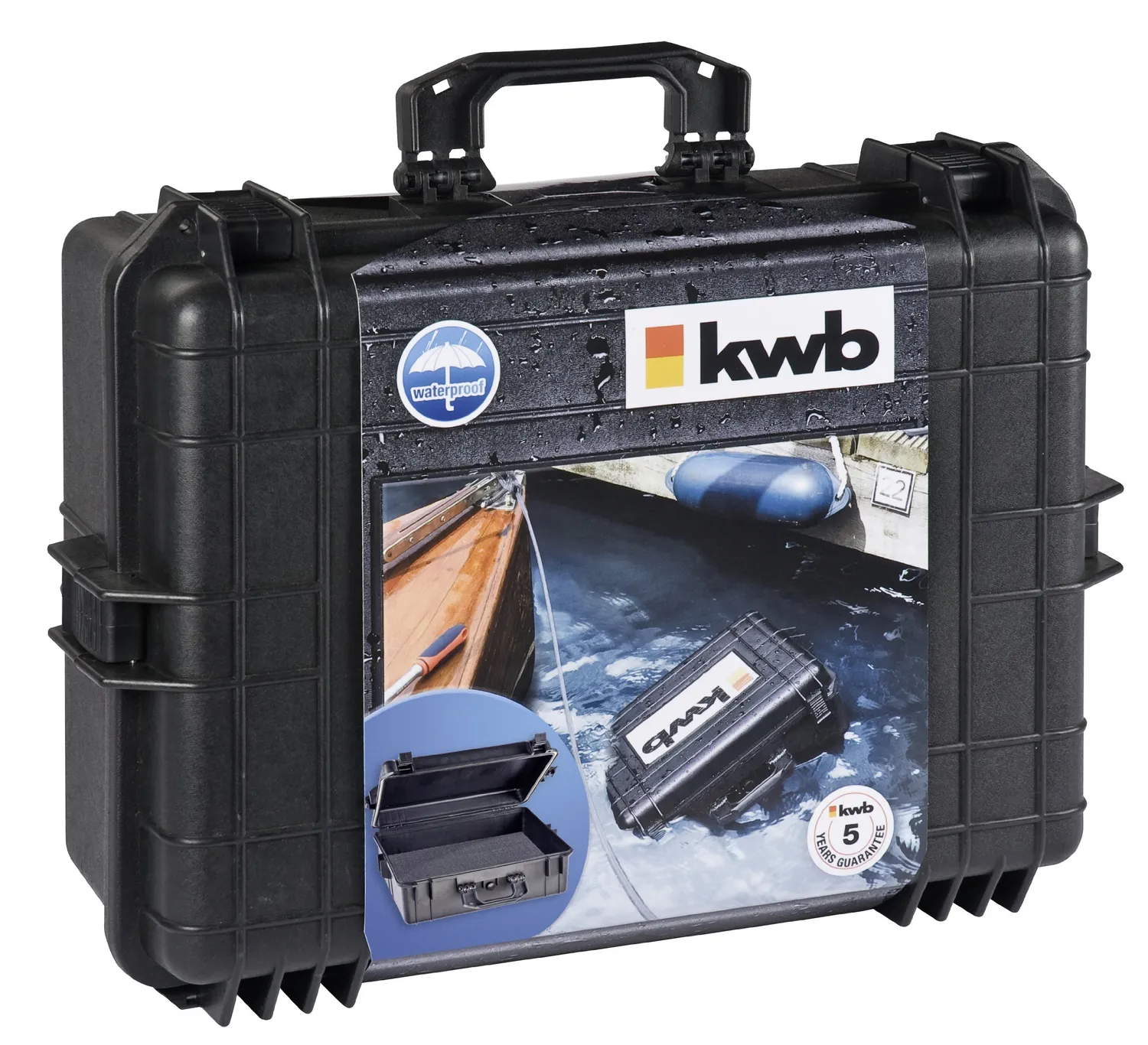 KWB 370601 Valigetta impermeabile 580x420x215 mm nera