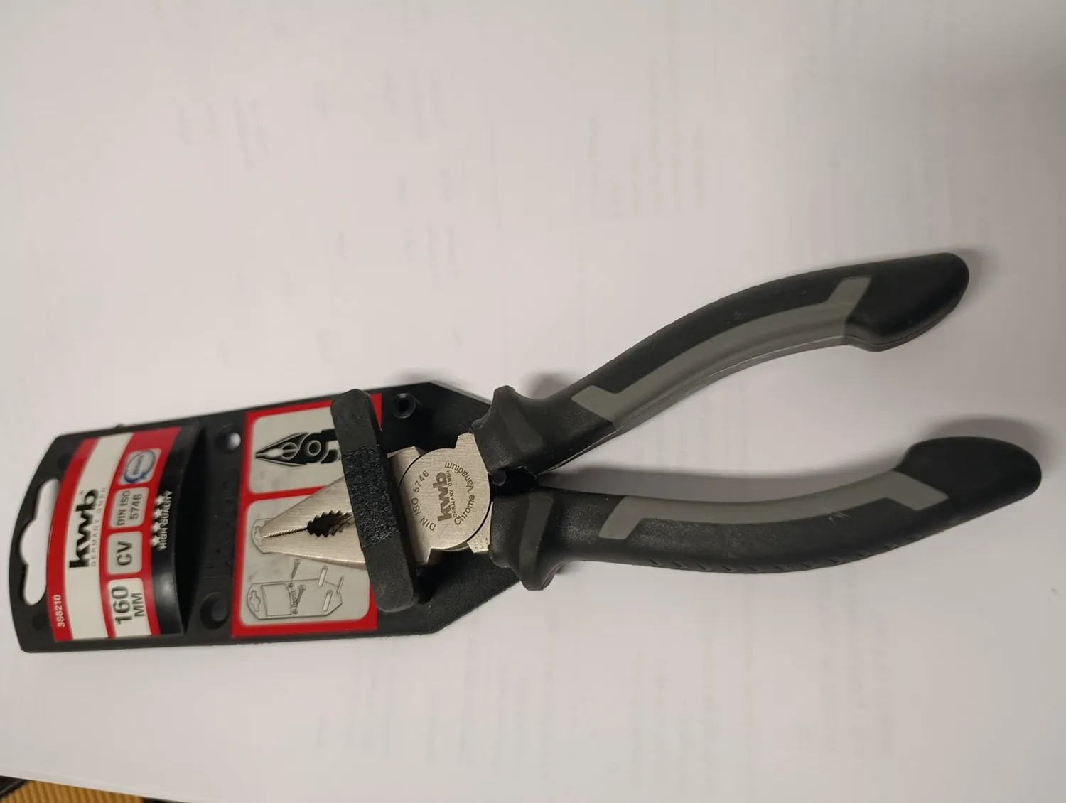 KWB pinza combinata 386210 160 mm acciaio CV universale