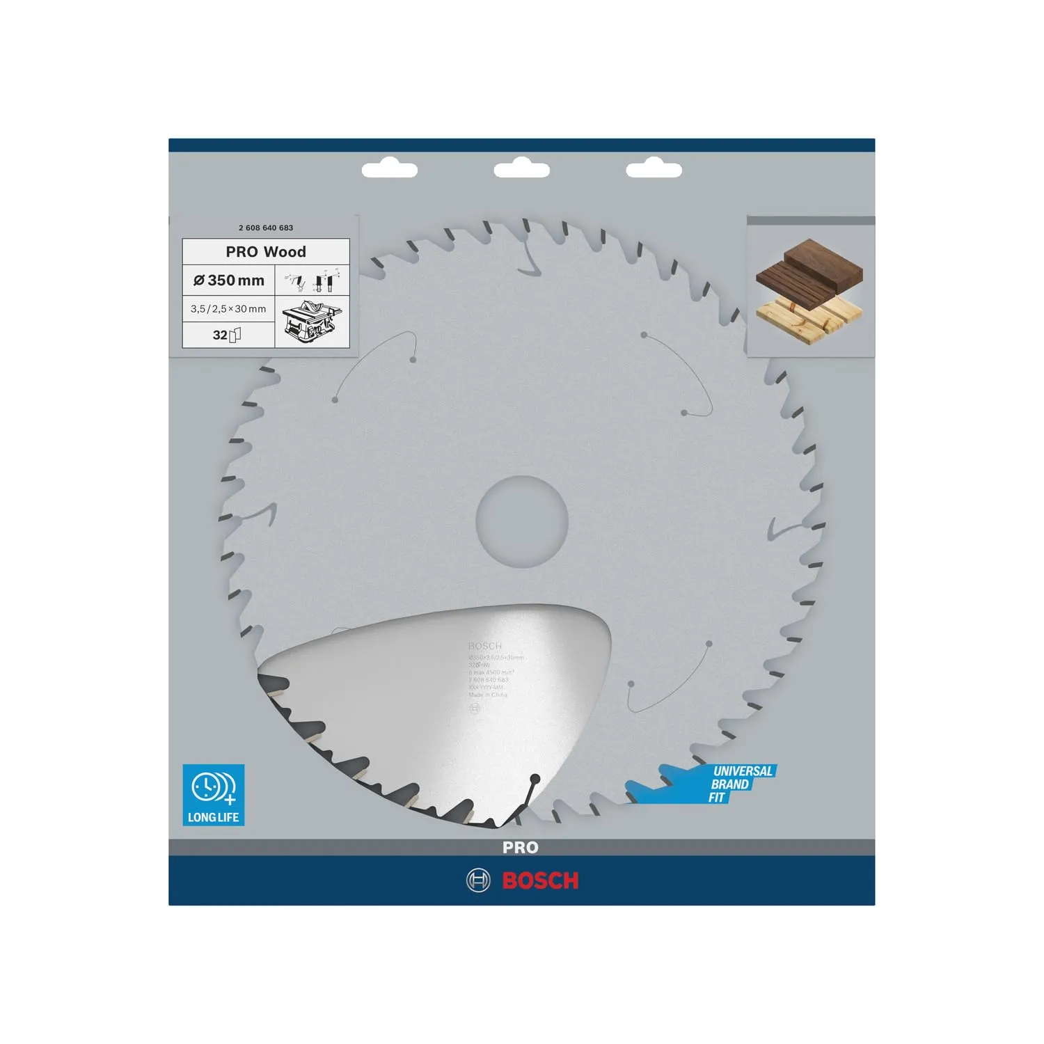 Bosch Pro Wood lama circolare 350x30 mm per legno