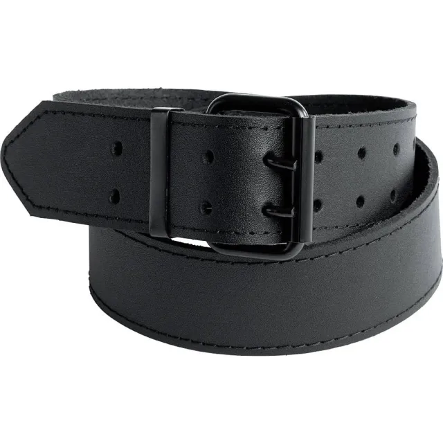 KWB cintura pelle nera 115 cm fibbia doppia lavoro