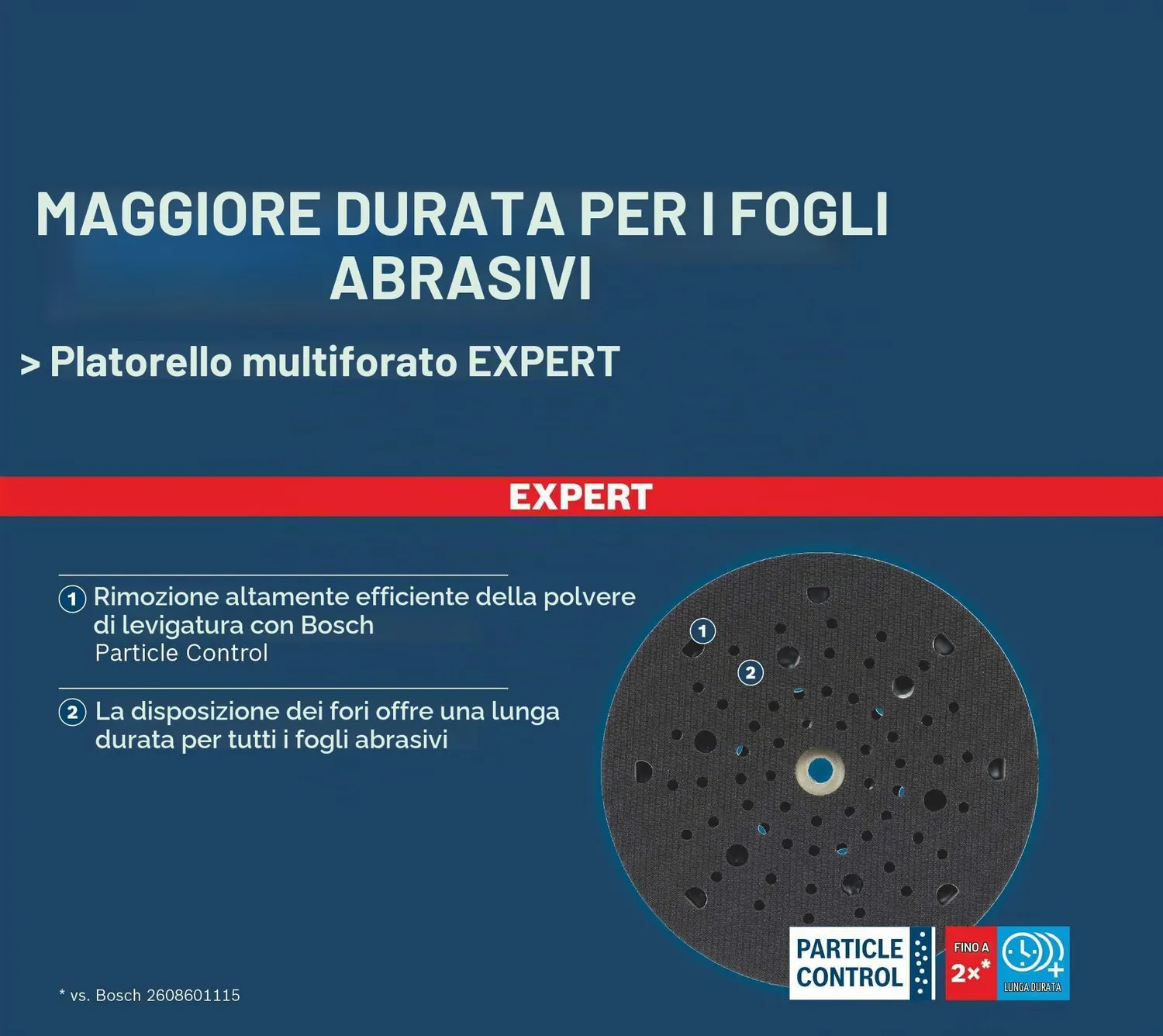 Bosch Expert Universal Platorello 150 mm Medio Multiforo