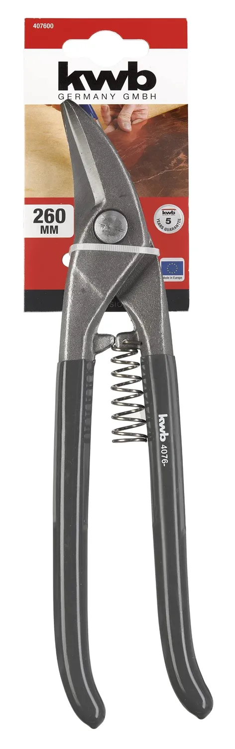 KWB Forbici Lamiere Diritte 250mm Acciaio fino 1,5mm