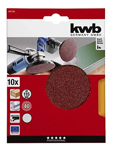 KWB 487-330 dischi abrasivi 115 mm legno metallo