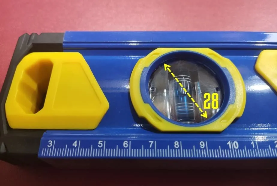 S&R livella a bolla magnetica 60 cm alluminio 0,5 mm/m