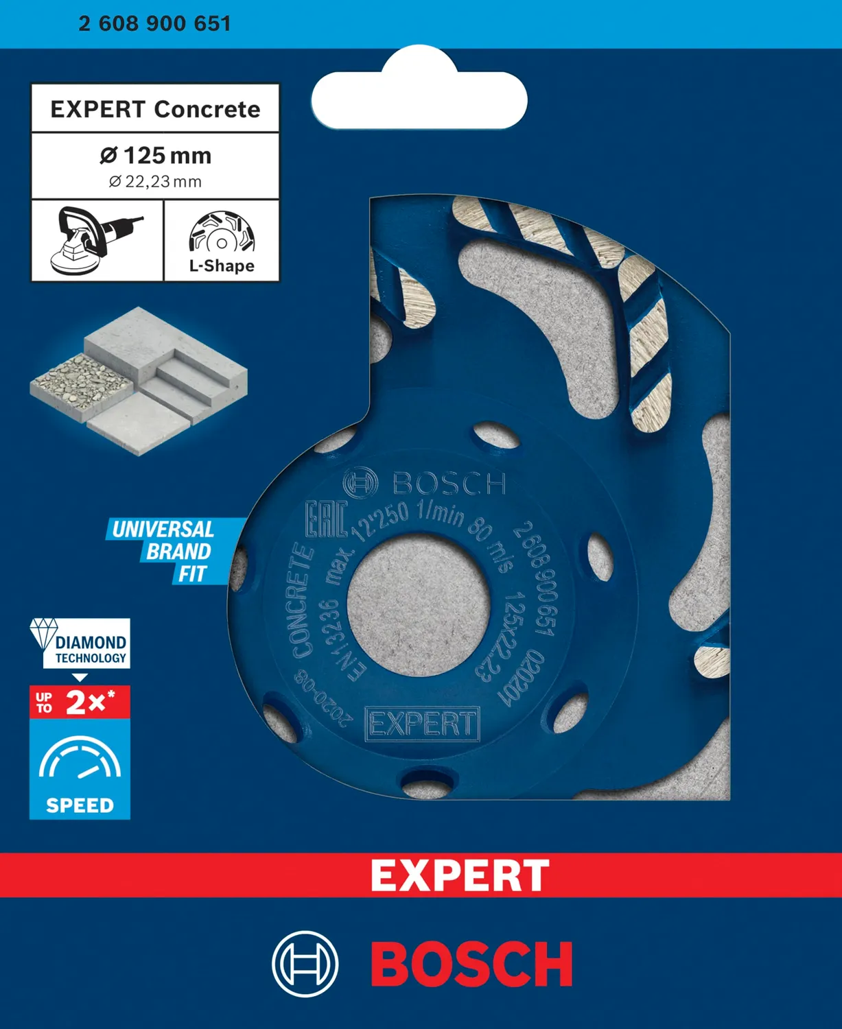 Bosch Expert Concrete mola a tazza diamantata 125 mm