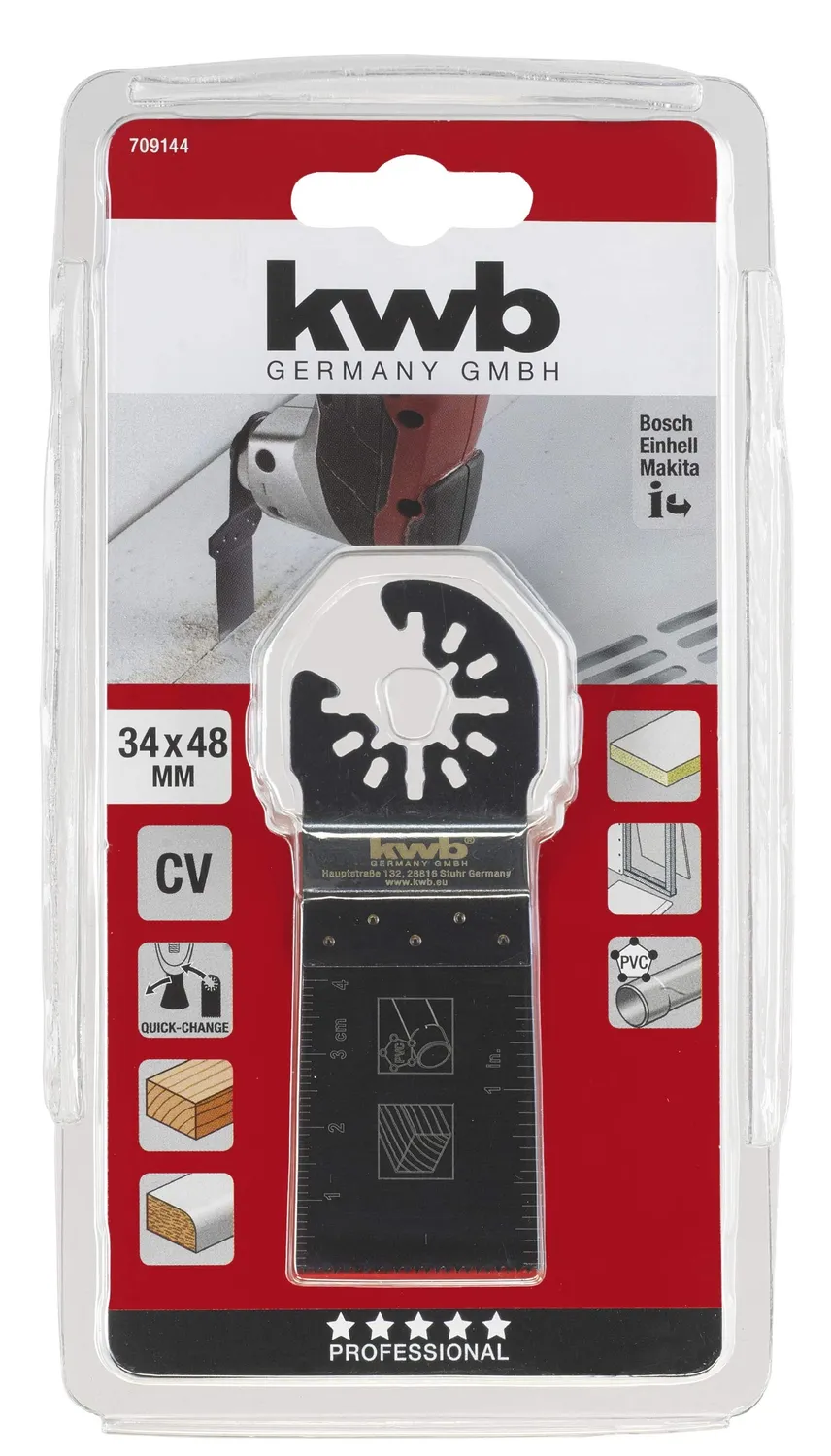 KWB 709144 CV lama universale 34x48 mm multitool