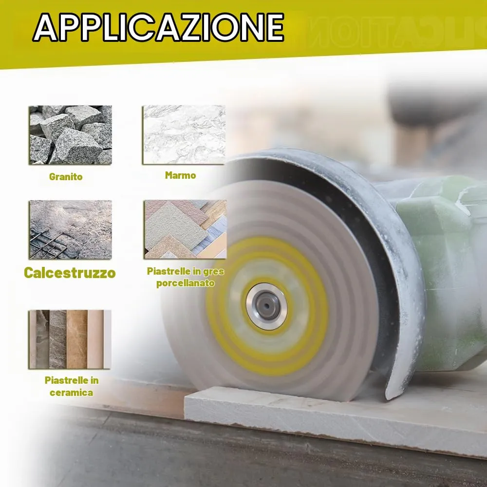 SANLEETEK Disco Diamantato 125mm M14 Doppia Faccia per Marmo