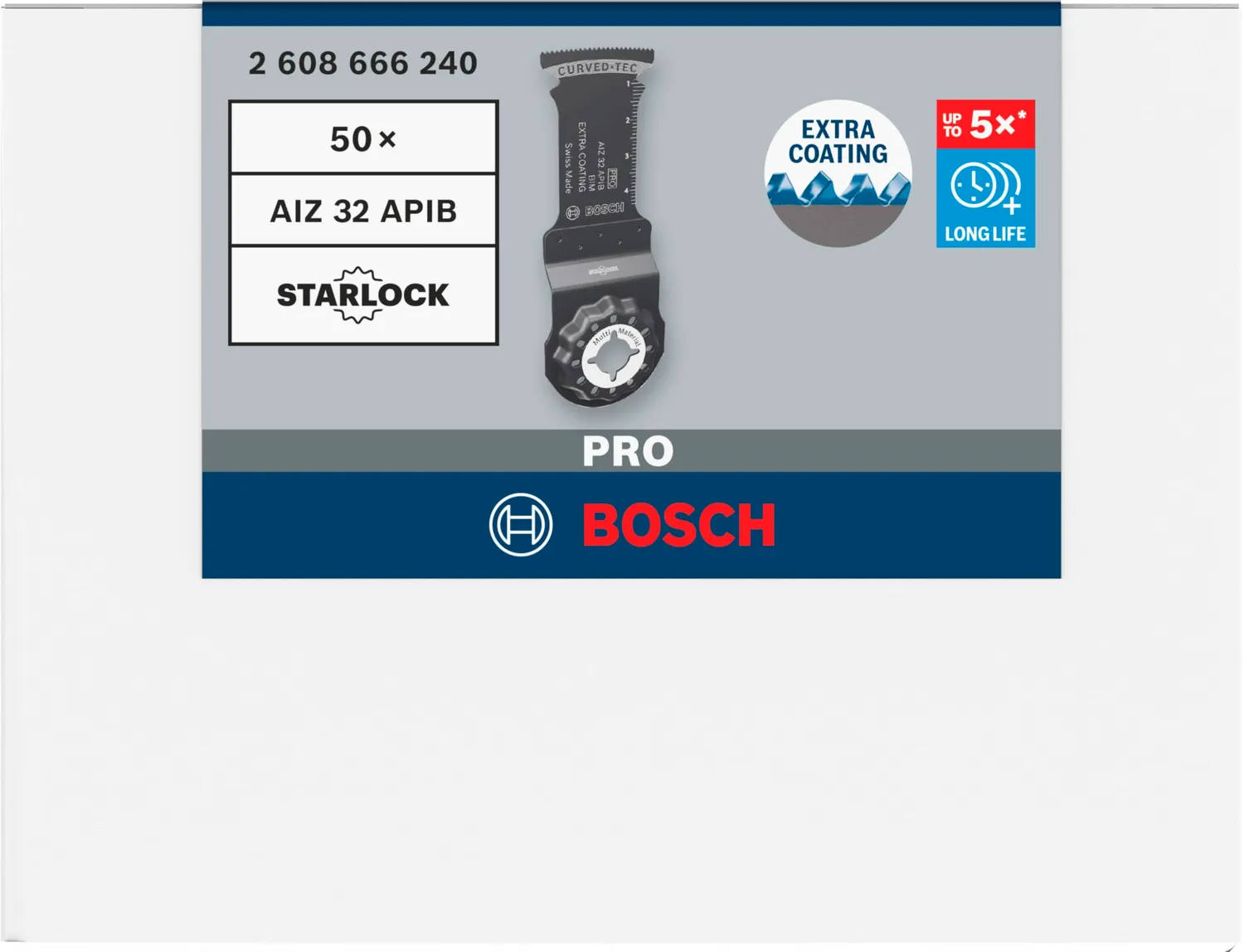 Bosch Pro AIZ 32 APIB lama multitool 32 mm BIM 50 pezzi