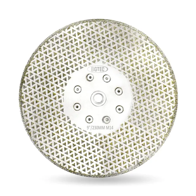 BGTEC disco diamantato 230 mm attacco M14 grana 40/50