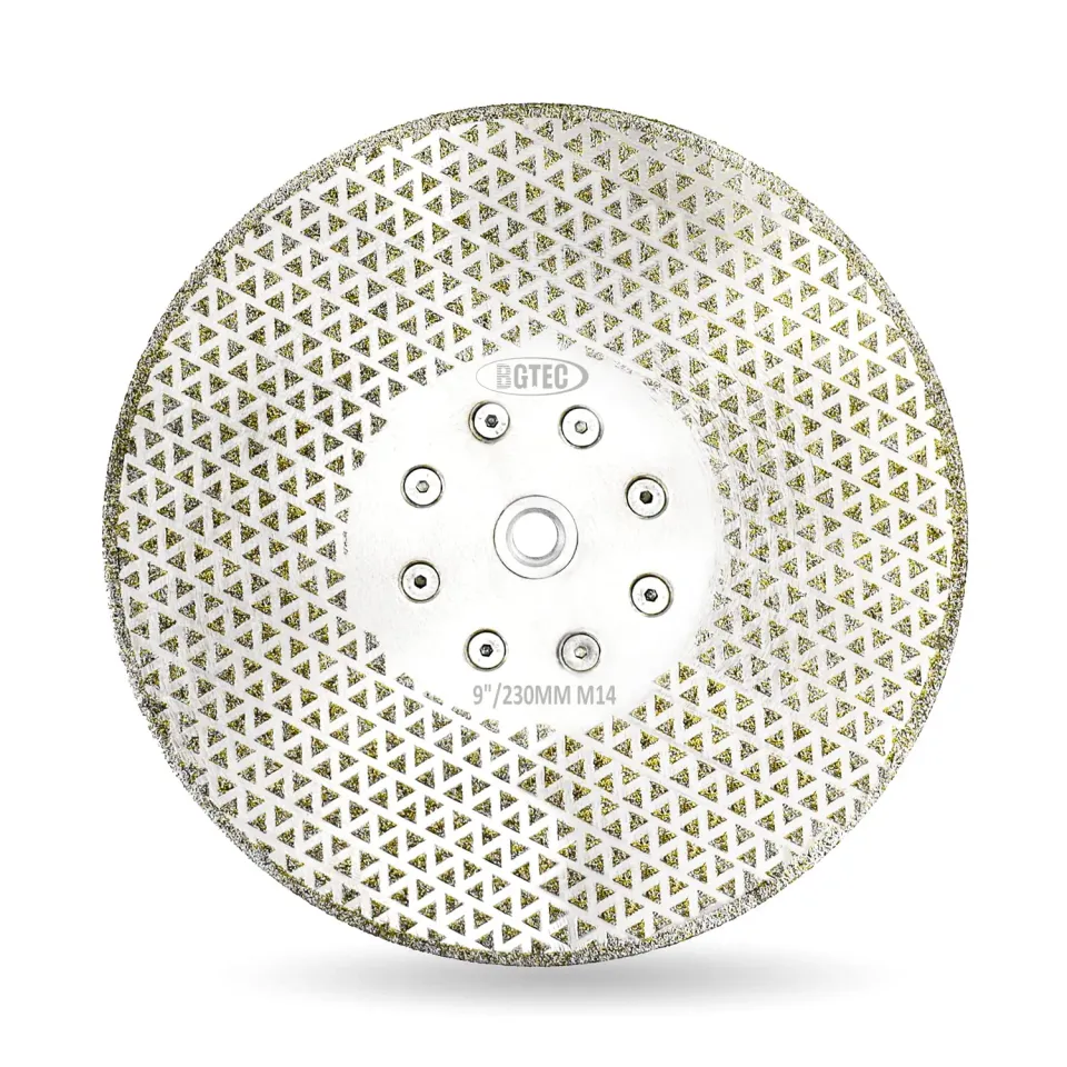 BGTEC disco diamantato 230 mm attacco M14 grana 40/50