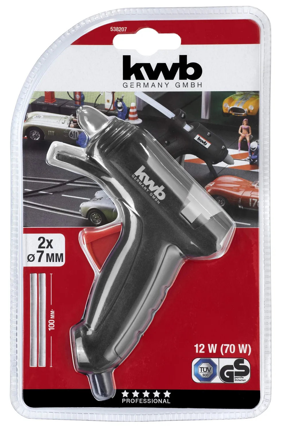 KWB 5382-07 pistola colla a caldo stick 7 mm