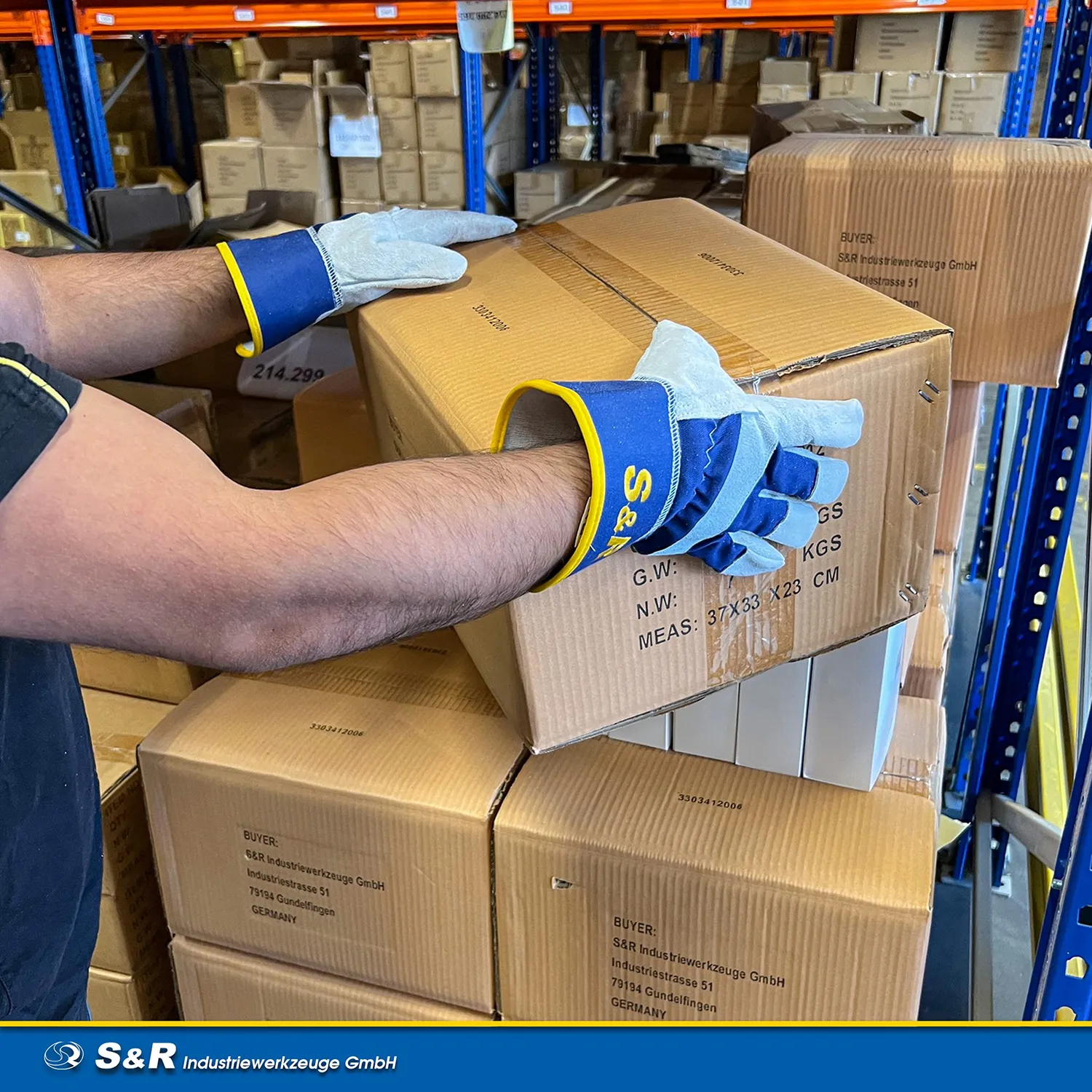 S&R guanti lavoro pelle XL 10 4 paia cuoio