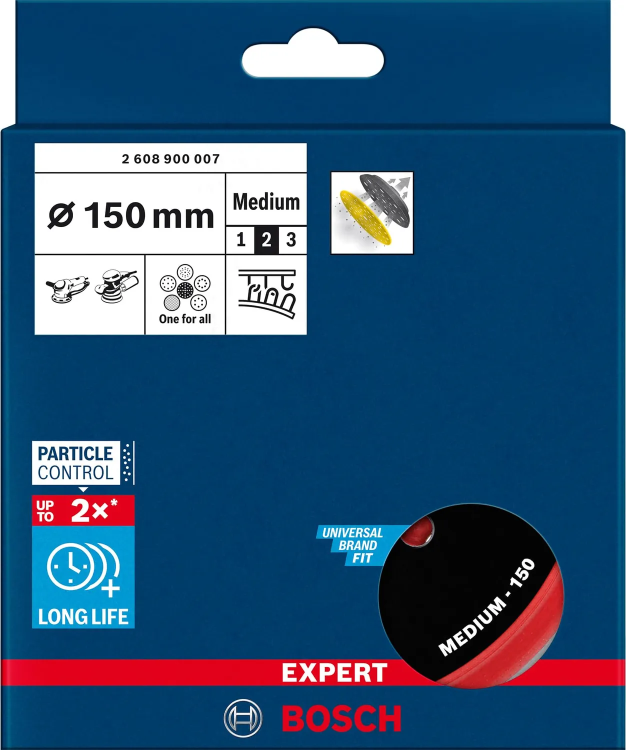 Bosch Expert Universal Platorello 150 mm Medio Multiforo