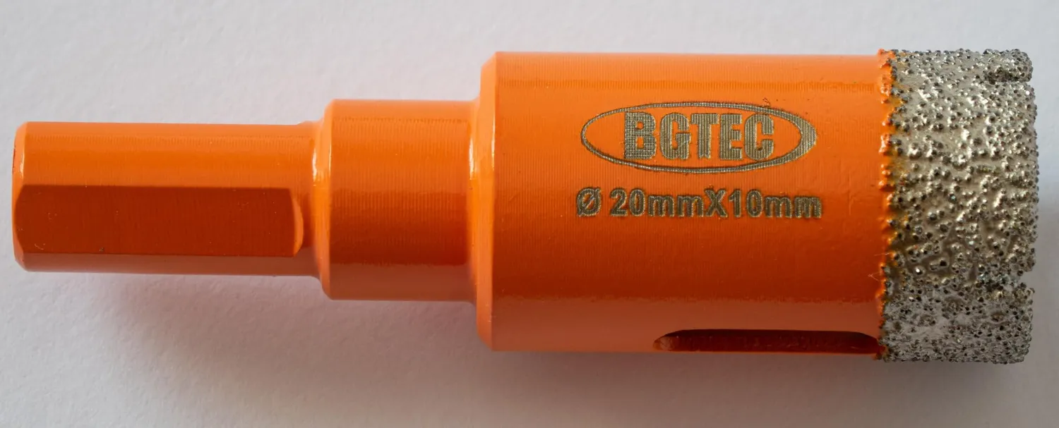 BGTEC fresa a tazza diamantata 20 mm per gres e marmo