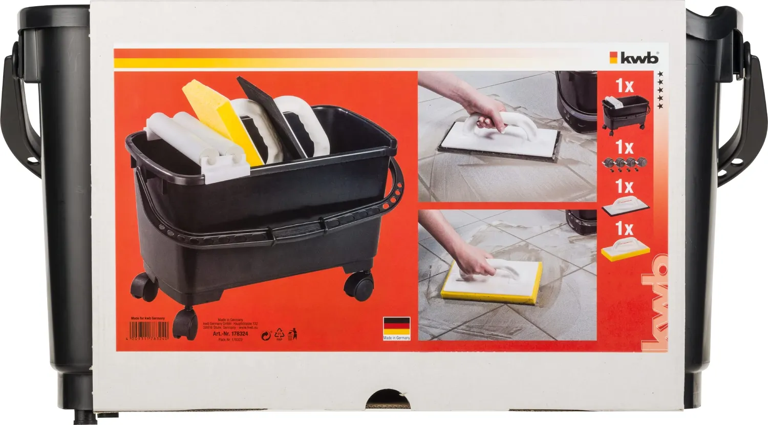 KWB 1783-24 set piastrellista 3 pz secchio 24 L