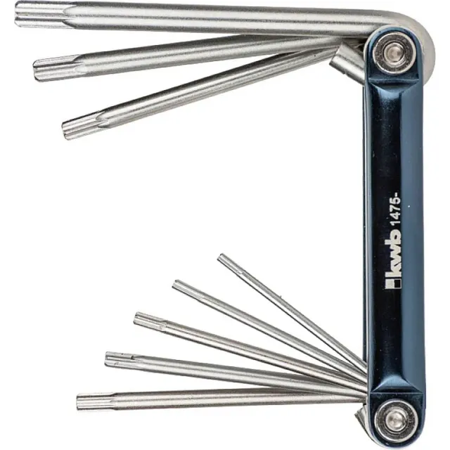 KWB 1475-00 set chiavi Torx 8 pezzi foro acciaio