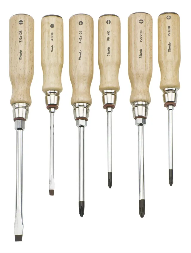 KWB 6610-06 set cacciaviti 6 pz manico legno