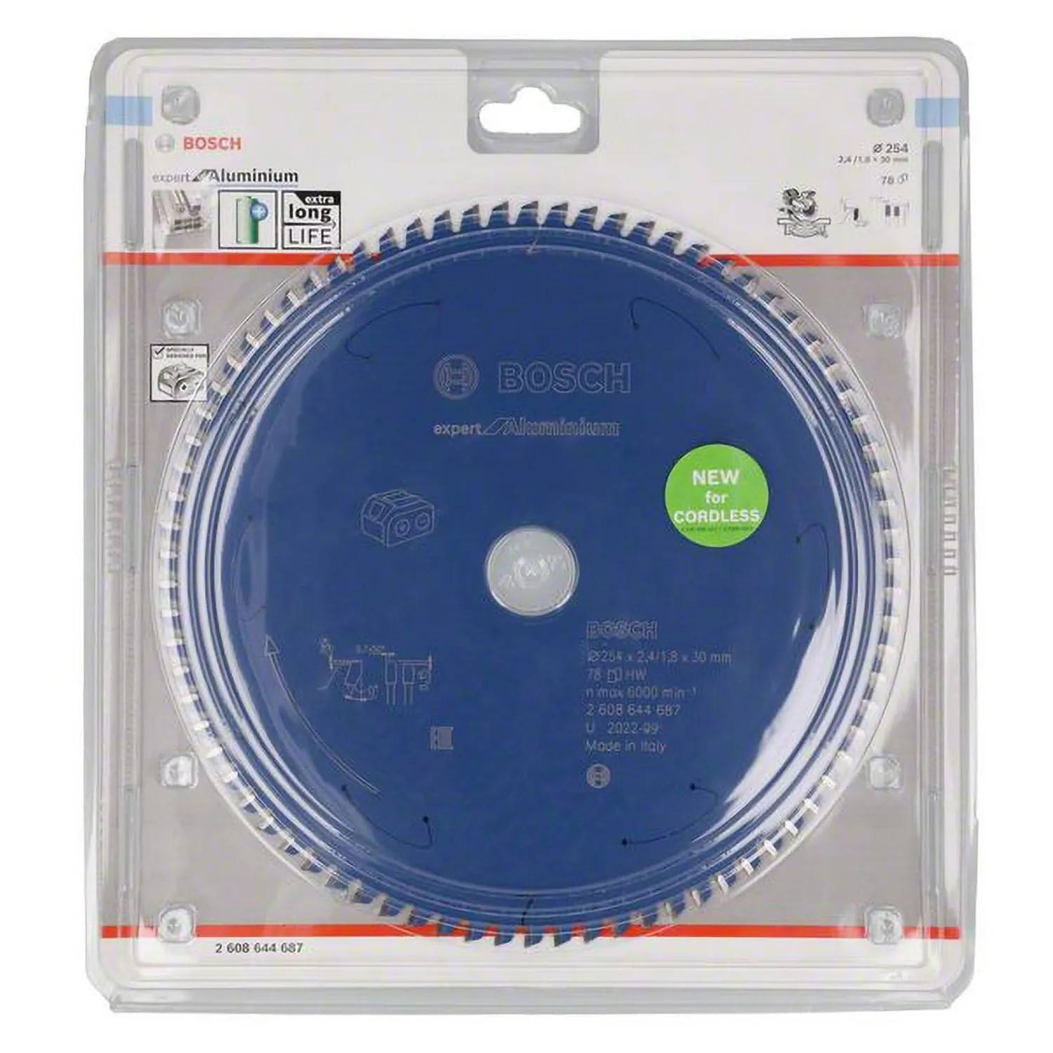 Bosch Expert Alluminio 254x30mm lama circolare 78 denti
