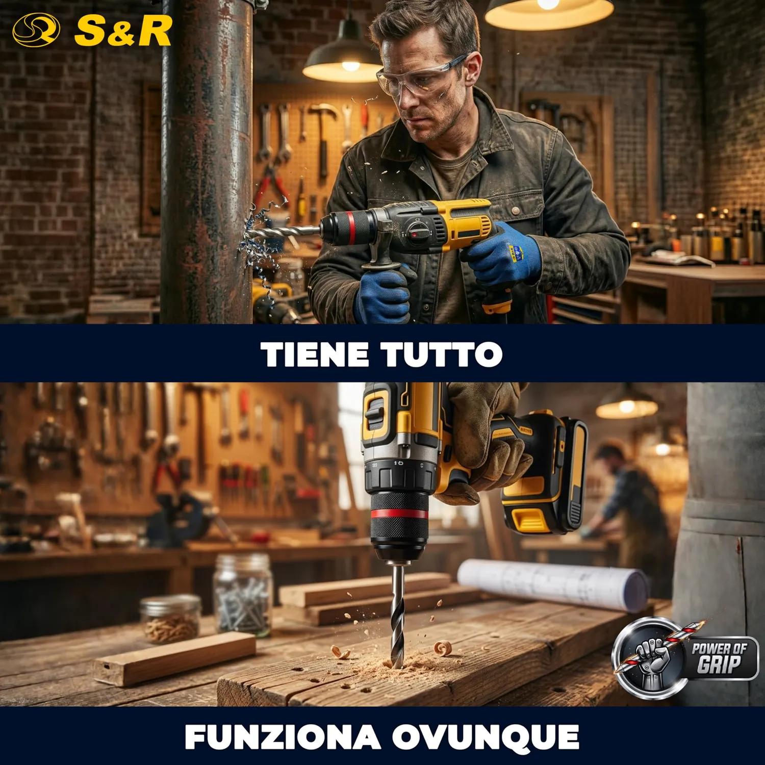 S&R Mandrino Autoserrante 1.5-13 mm SDS-Plus 1/4"