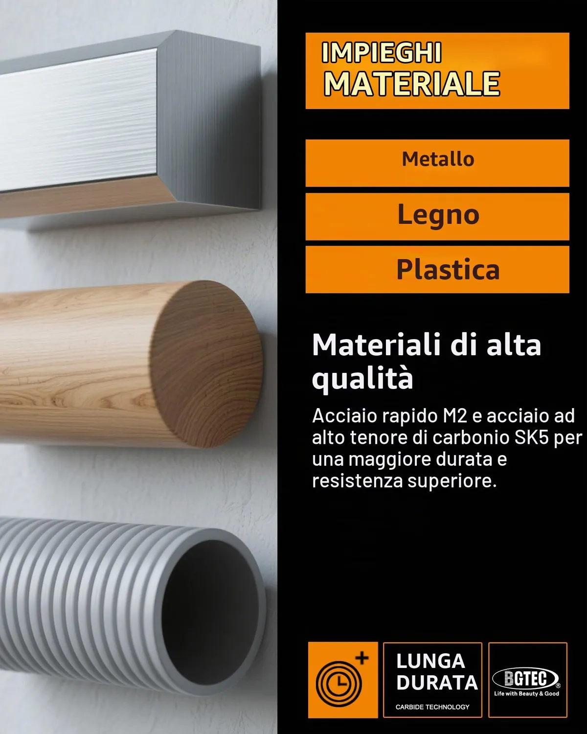 BGTEC set lame seghetto alternativo 50 pz attacco T HCS HSS