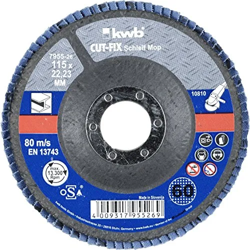 KWB Cut-Fix 795526 Disco lamellare 115x22 mm GR60 metallo