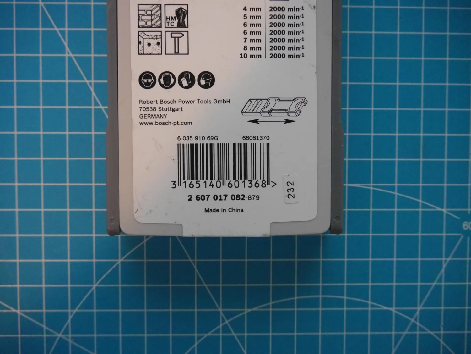 Bosch Expert 2 607 017 082 punte calcestruzzo 7 pezzi