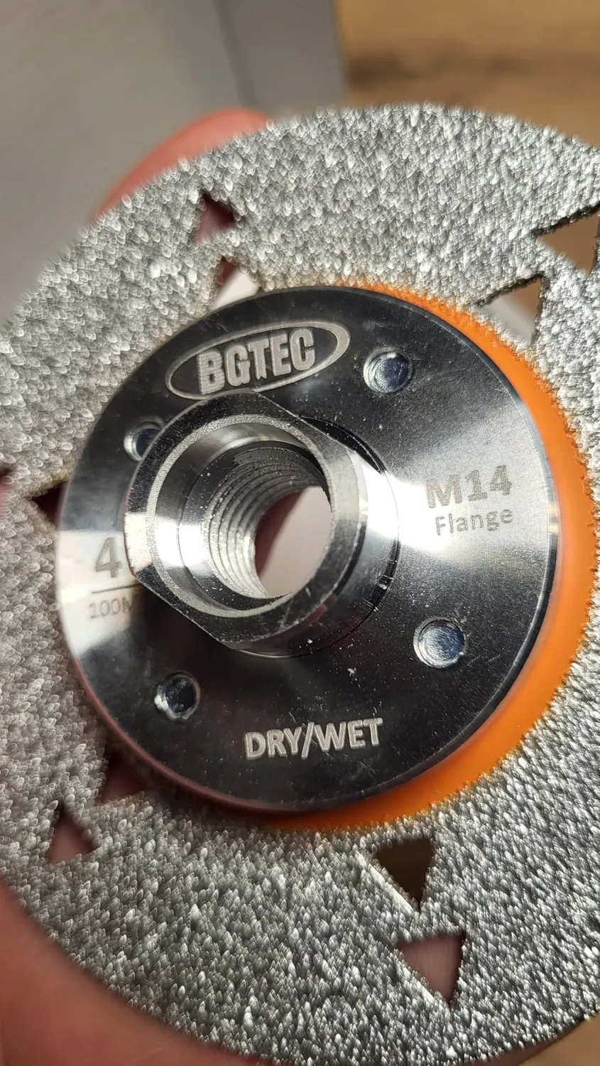 BGTEC lama legno 125 mm M14 doppio lato carburo