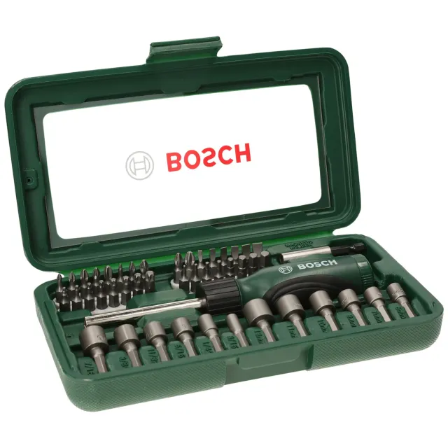 Bosch 2607019504 set bit avvitamento 46 pezzi verde