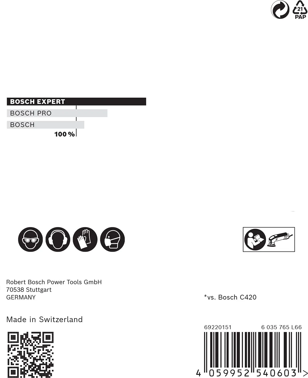 Bosch Expert M480 fogli abrasivi a rete delta 93 mm Grana 240 5 pezzi