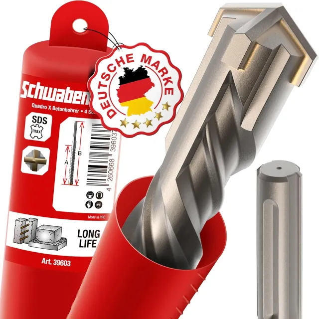 Schwabenbach punta calcestruzzo SDS-Max 20x460 mm 4 taglienti