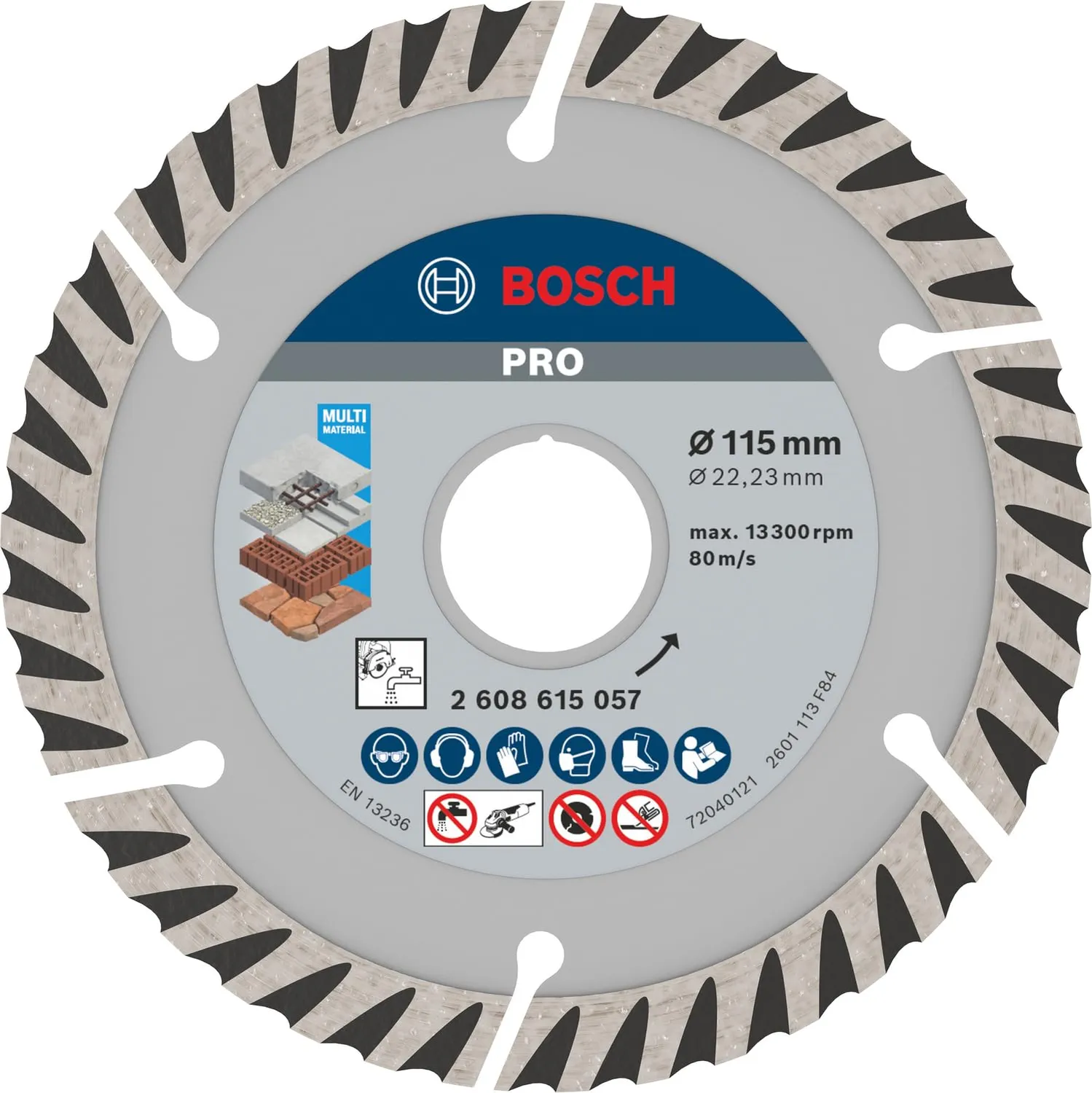 Bosch Expert disco diamantato 125 mm multi materiale 1 pz