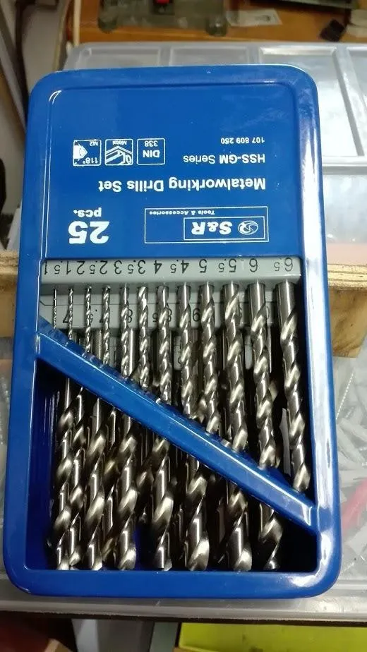 S&R GM punte trapano metallo HSS 25 pezzi 1-13 mm in cassetta