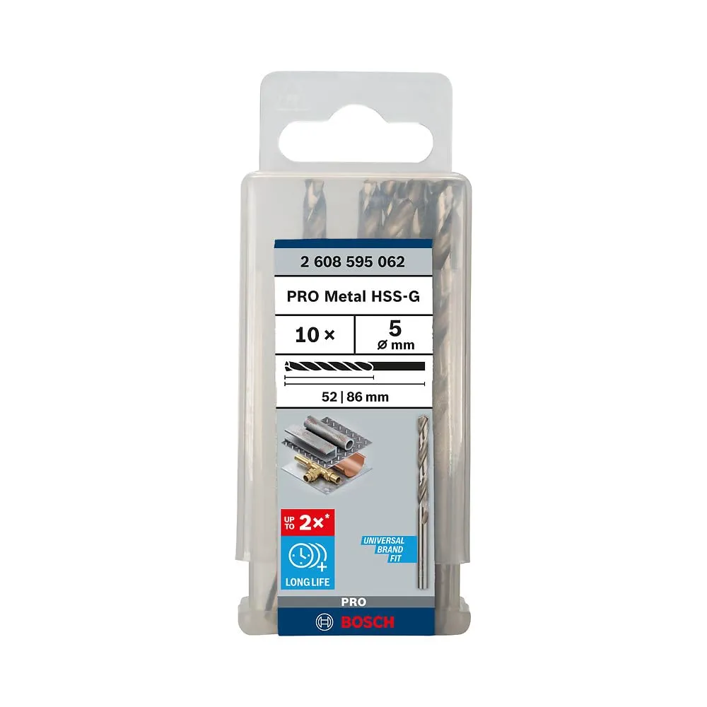 Bosch PRO Metal HSS-G punta metallo 5,0 mm HSS