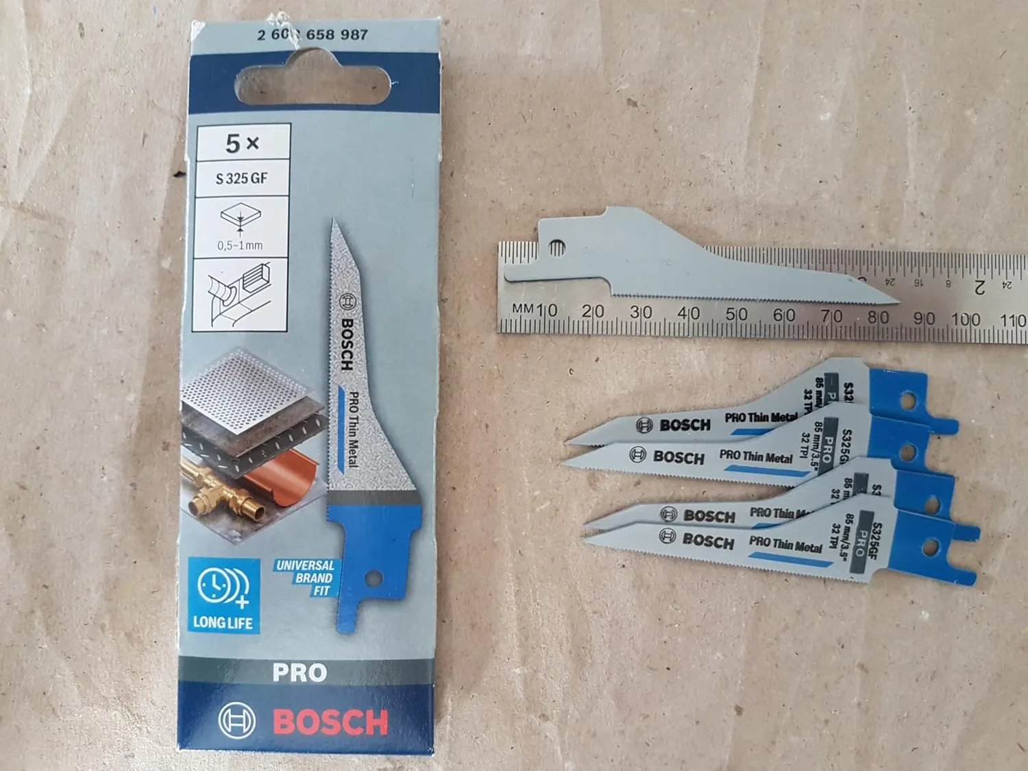 Bosch Expert Pro Thin Metal S325GF lama sciabola 5 pezzi