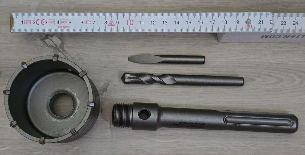 Schwabenbach SDS-Max corona in metallo duro 68 mm muro