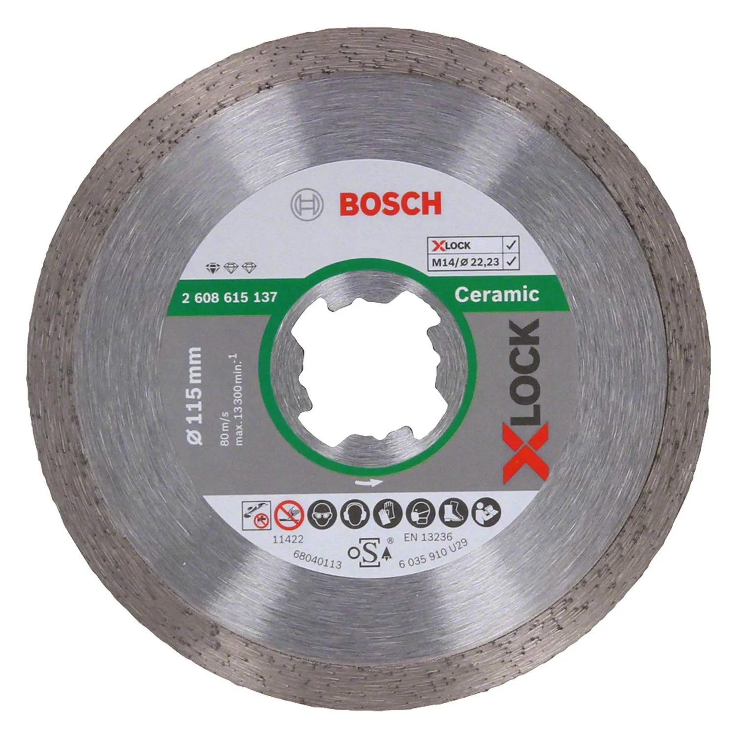 Bosch Expert Disco Diamantato 115 mm per Ceramica X-Lock