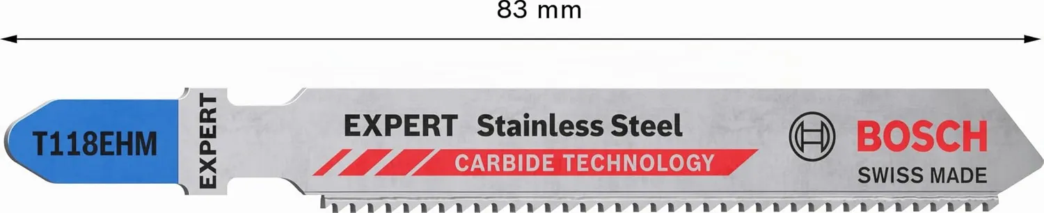 Bosch Expert T118EHM lame seghetto inox 3 pezzi Tough Metal