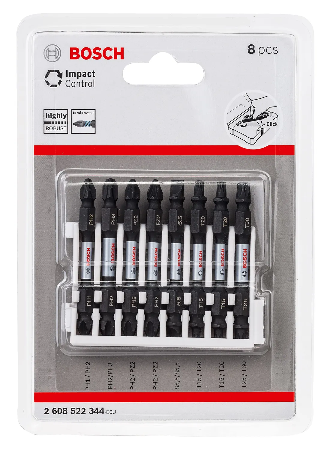 Bosch Expert Set 8 Bit Doppi 65 mm Impact Control