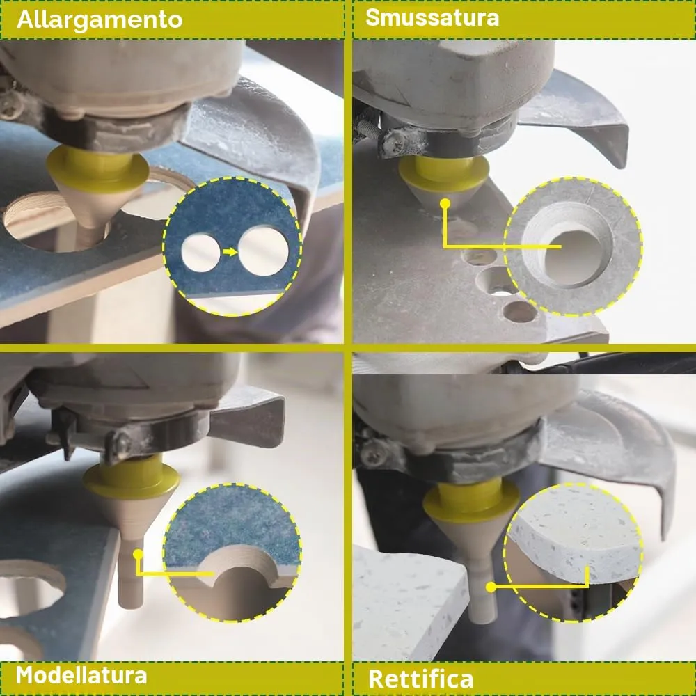 Sanleettek fresa diamantata 6-25 mm M14 per ceramica