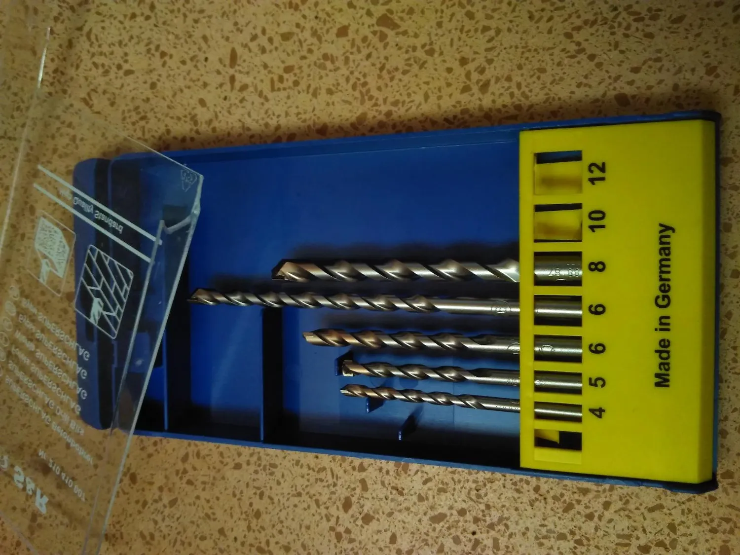 S&R Set 7 Punte Muro 4-12 mm Cemento Pietra
