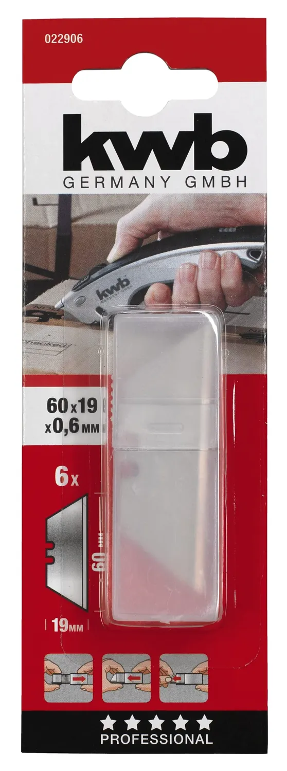 KWB Easy-Cut lame trapezoidali cutter ricambio grigie