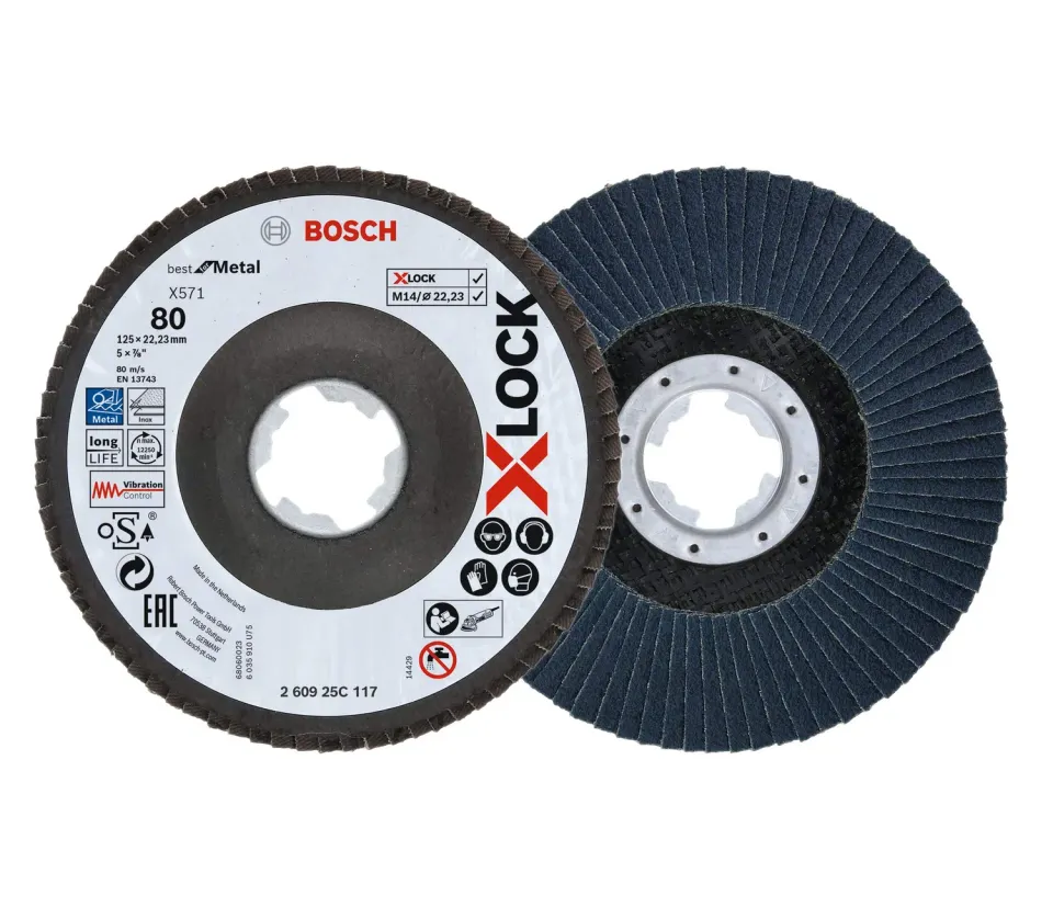 Bosch Expert Disco lamellare X-LOCK 2 pezzi 125 mm K40